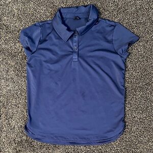 Athleta Girls Blue Polo Shirt